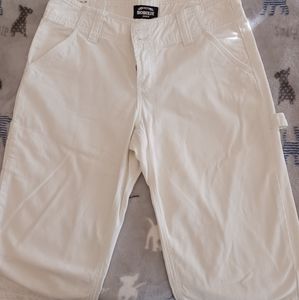 White Denim long shorts.